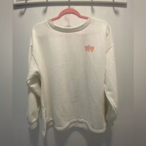 Roxy Cream Sweatshirt with Logo
